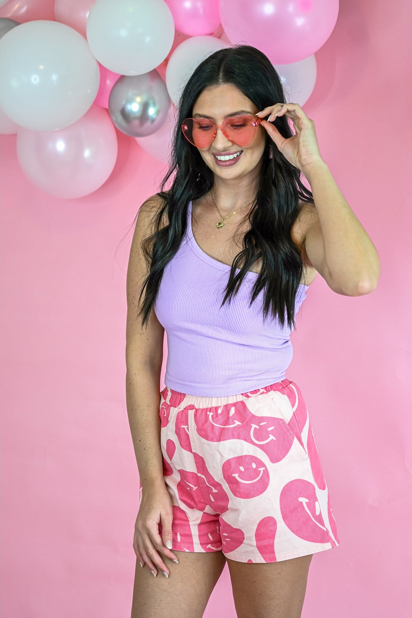 Boxer Oversized Smiley Short - She Chester