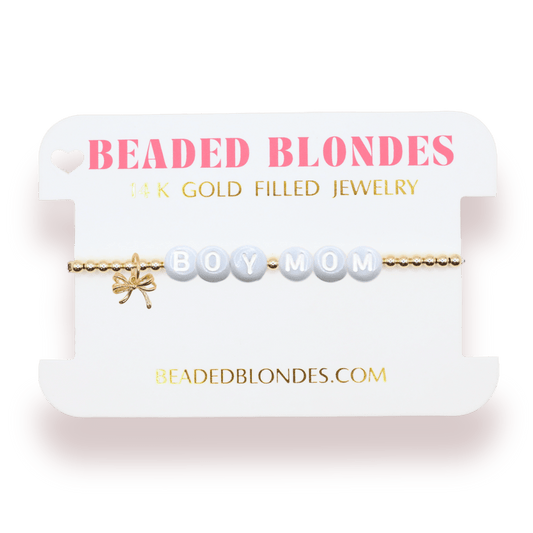 Boy Mom Charm Bracelet: Standard 6.75 Inch - She Chester