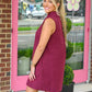 Bracey Maroon Dress - She Chester