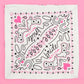 Bridal Rodeo Scarf - Pink - She Chester