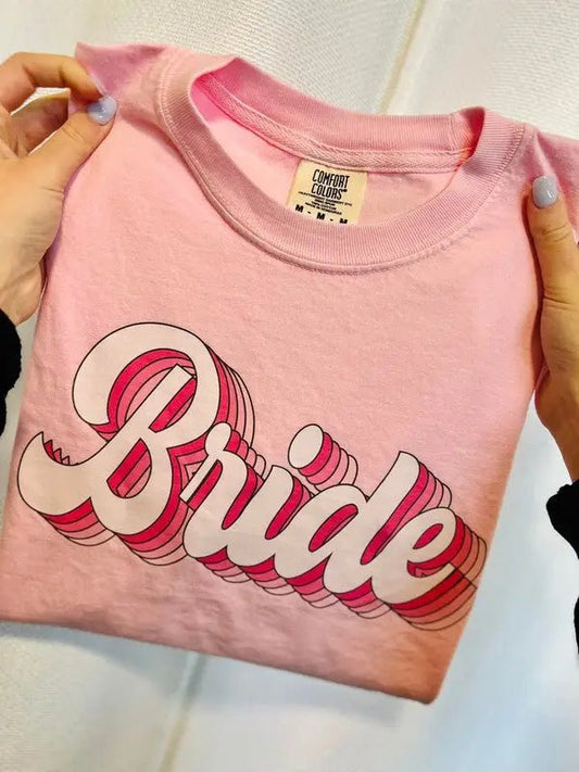 Bride Pink Retro Tee - She Chester