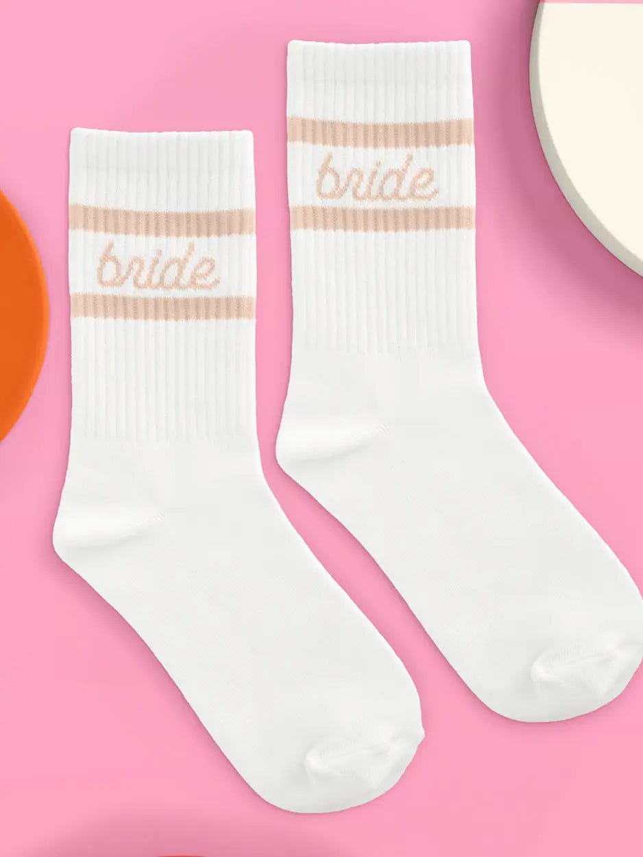 Bride Socks - Tan - She Chester