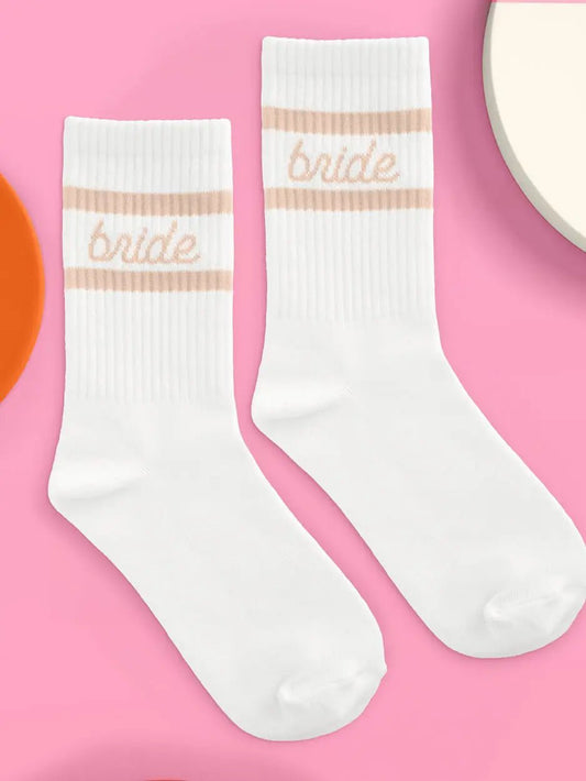 Bride Socks - Tan - She Chester