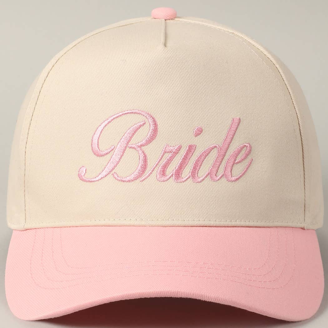 Bride Text Embroidery Two - Tone Trucker Hat - She Chester