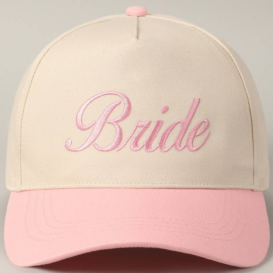 Bride Text Embroidery Two - Tone Trucker Hat - She Chester