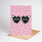 Bride To Be Heart Sunglasses Greeting Card - She Chester