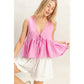 Bright Eyes Pink Tank - She Chester