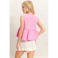 Bright Eyes Pink Tank - She Chester