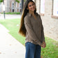 Brown Ribbed Long Sleeve - She Chester