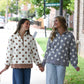 Brown & White Polka Dot Scallop Pull - She Chester