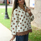 Brown & White Polka Dot Scallop Pull - She Chester