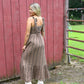 Brownie Tartan Cotton Maxi Dress - She Chester