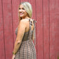 Brownie Tartan Cotton Maxi Dress - She Chester
