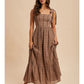 Brownie Tartan Cotton Maxi Dress - She Chester