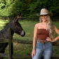 Buckle Brick Tube Top - She Chester