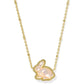 Bunny Short Pendant Necklace Gold Taupe MOP - She Chester