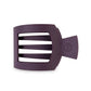 Burgundy Bliss Large Flat Square Hair Clip - She Chester