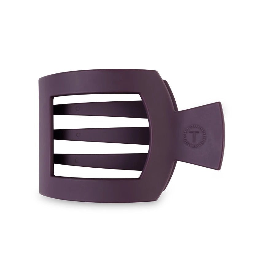 Burgundy Bliss Large Flat Square Hair Clip - She Chester