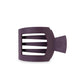 Burgundy Bliss Medium Flat Square Hair Clip - She Chester
