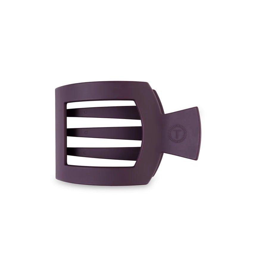 Burgundy Bliss Medium Flat Square Hair Clip - She Chester