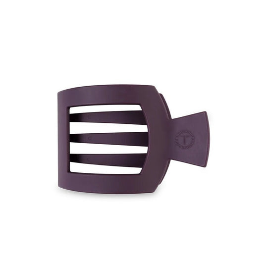 Burgundy Bliss Medium Flat Square Hair Clip - She Chester