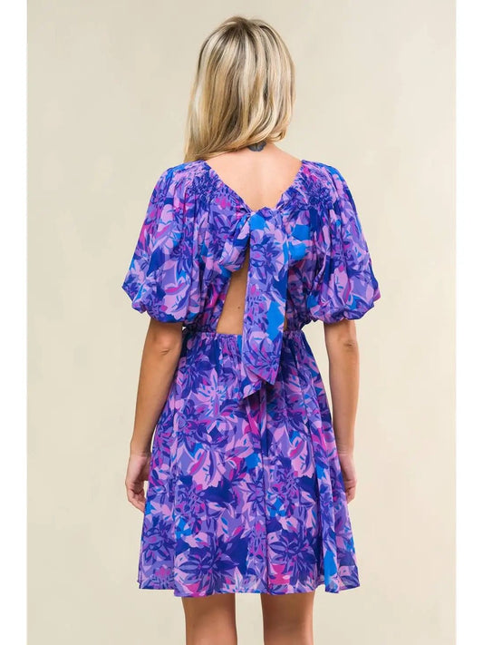 Butterfly Fly Mini Dress - She Chester