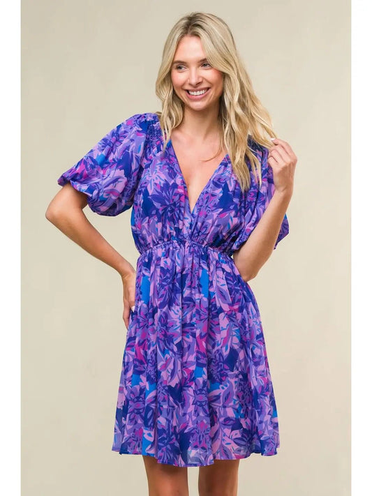 Butterfly Fly Mini Dress - She Chester