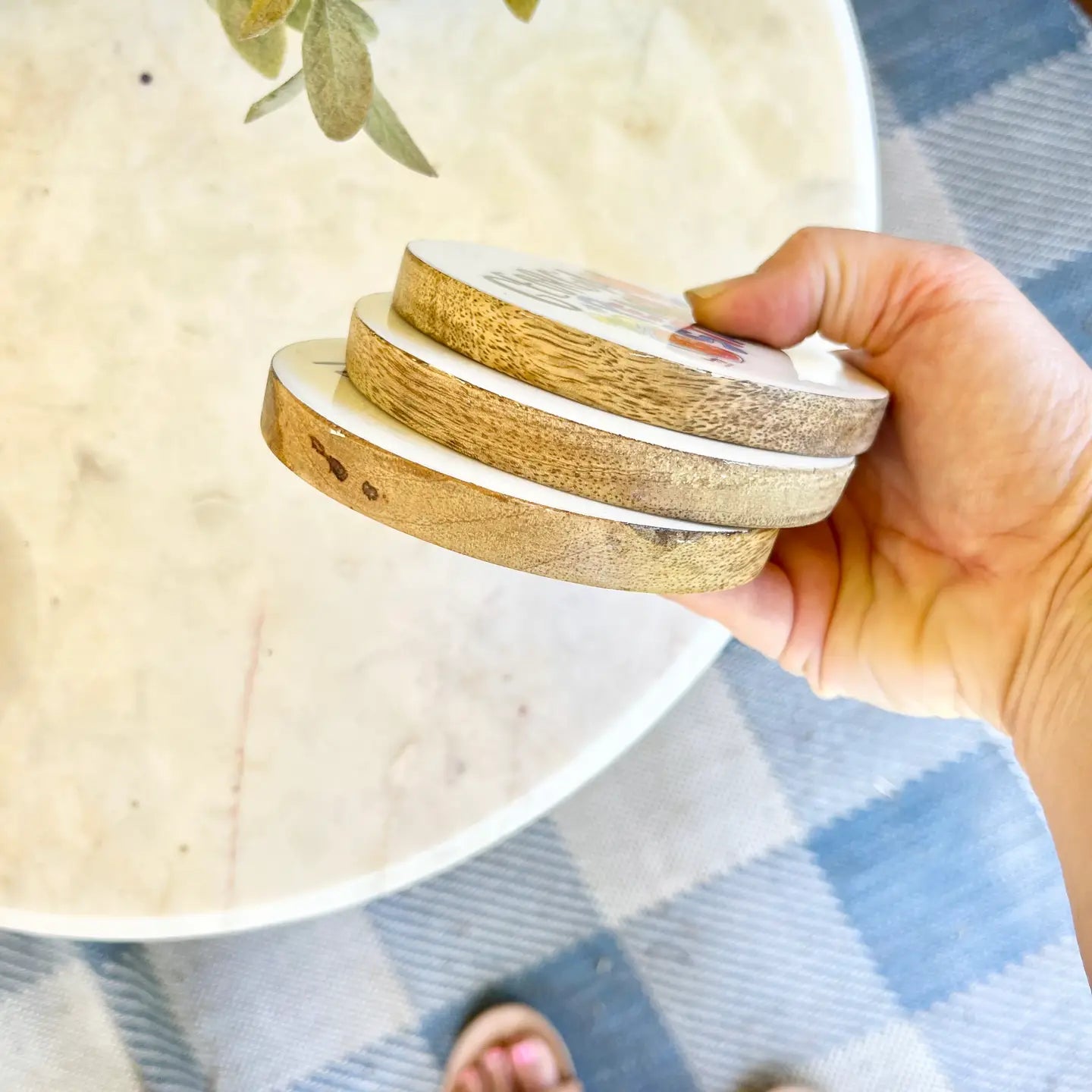 State of VA Wood Ornament