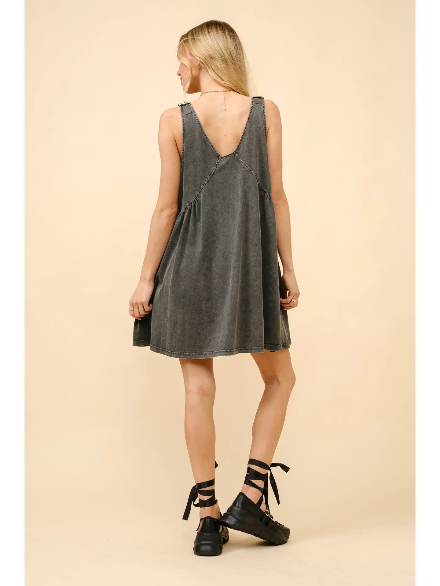 Brie Buckle Babydoll Dress