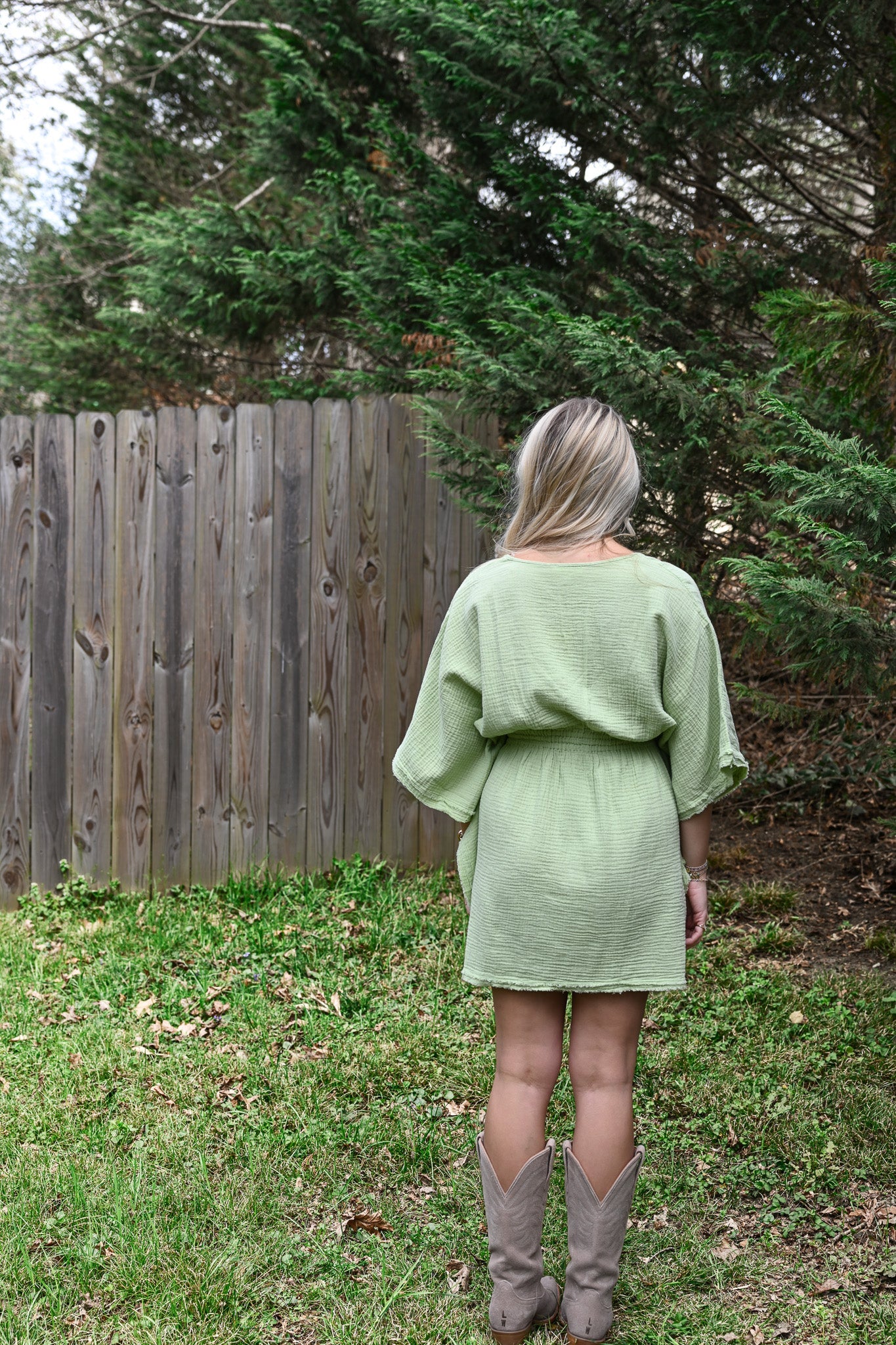 Cabana Celery Caftan - She Chester