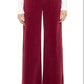 Cabernet Red Wide Leg Pants - She Chester