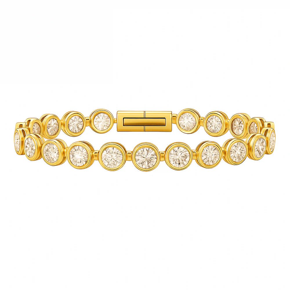 Caella Bezel Tennis Bracelet - She Chester
