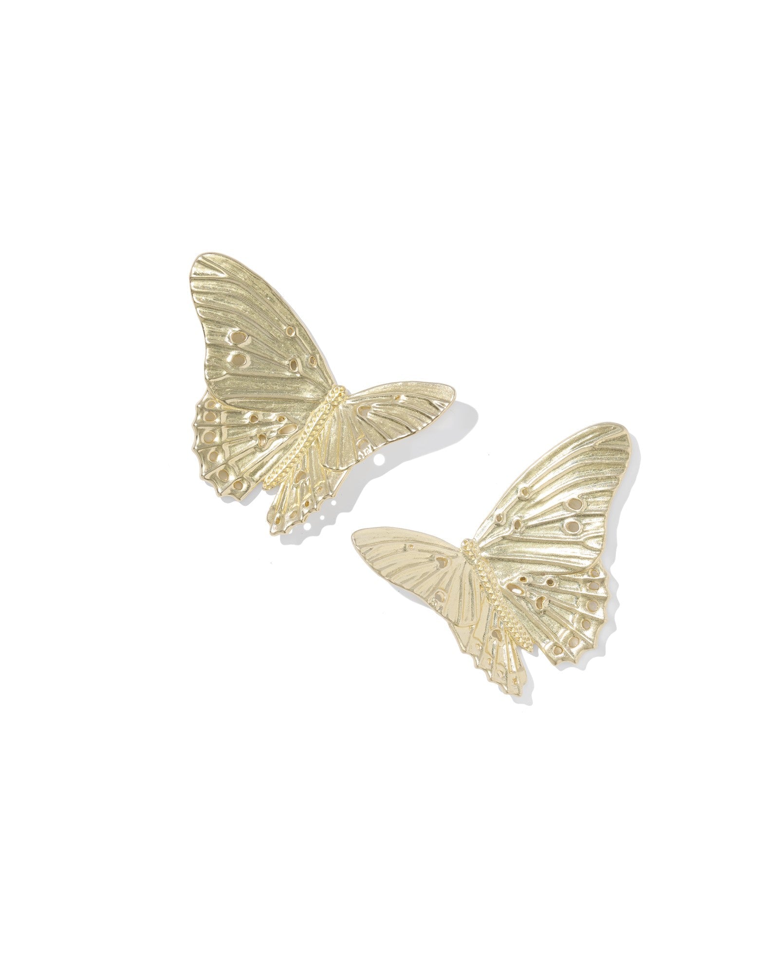 CAILEY BUTTERFLY STATEMENT STUD EARRING GOLD METAL - She Chester