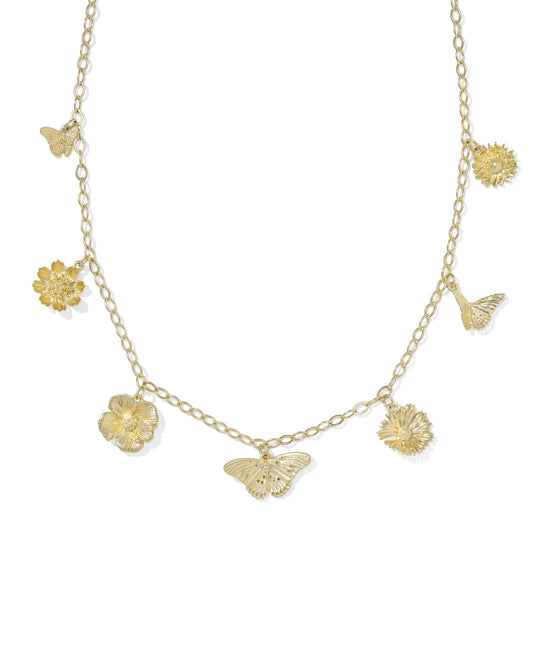 CAILEY CHARM NECKLACE GOLD METAL - She Chester