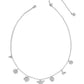 CAILEY CHARM NECKLACE VINTAGE SILVER METAL - She Chester