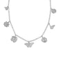 CAILEY CHARM NECKLACE VINTAGE SILVER METAL - She Chester