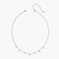 CAILIN DELICATE STRAND NECKLACE SILVER WHITE CZ - She Chester
