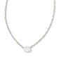 Cailin Pendant Necklace Rhod White CZ - She Chester