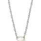 Cailin Pendant Necklace Rhodium Ivory MOP - She Chester
