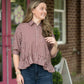 Calla Red Bean Stripe Top - She Chester