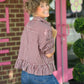 Calla Red Bean Stripe Top - She Chester