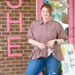 Calla Red Bean Stripe Top - She Chester