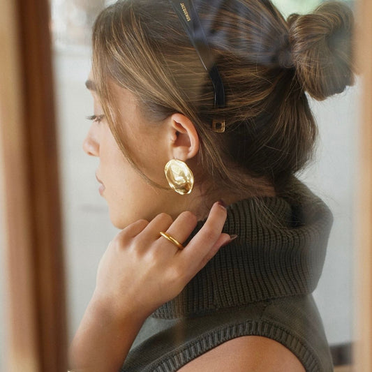 Callan Irregular Disc Earring - She Chester