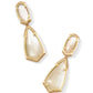 Camry Enamel Frame Stm Earring Gold Natural MOP - She Chester