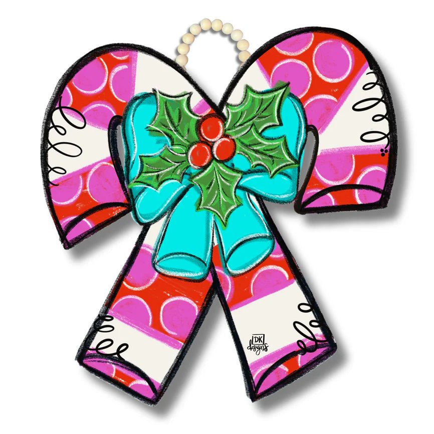 Candy Cane DK Door Hanger - She Chester
