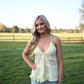 Cannon Butter Lace Trim Tank - She Chester
