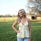 Cannon Butter Lace Trim Tank - She Chester