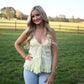 Cannon Butter Lace Trim Tank - She Chester