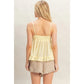 Cannon Butter Lace Trim Tank - She Chester