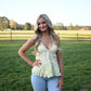 Cannon Butter Lace Trim Tank - She Chester